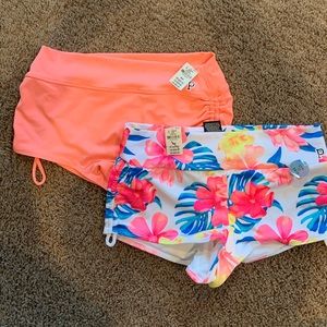 VS Pink Gym To Swim Shorts Sz. Medium x2